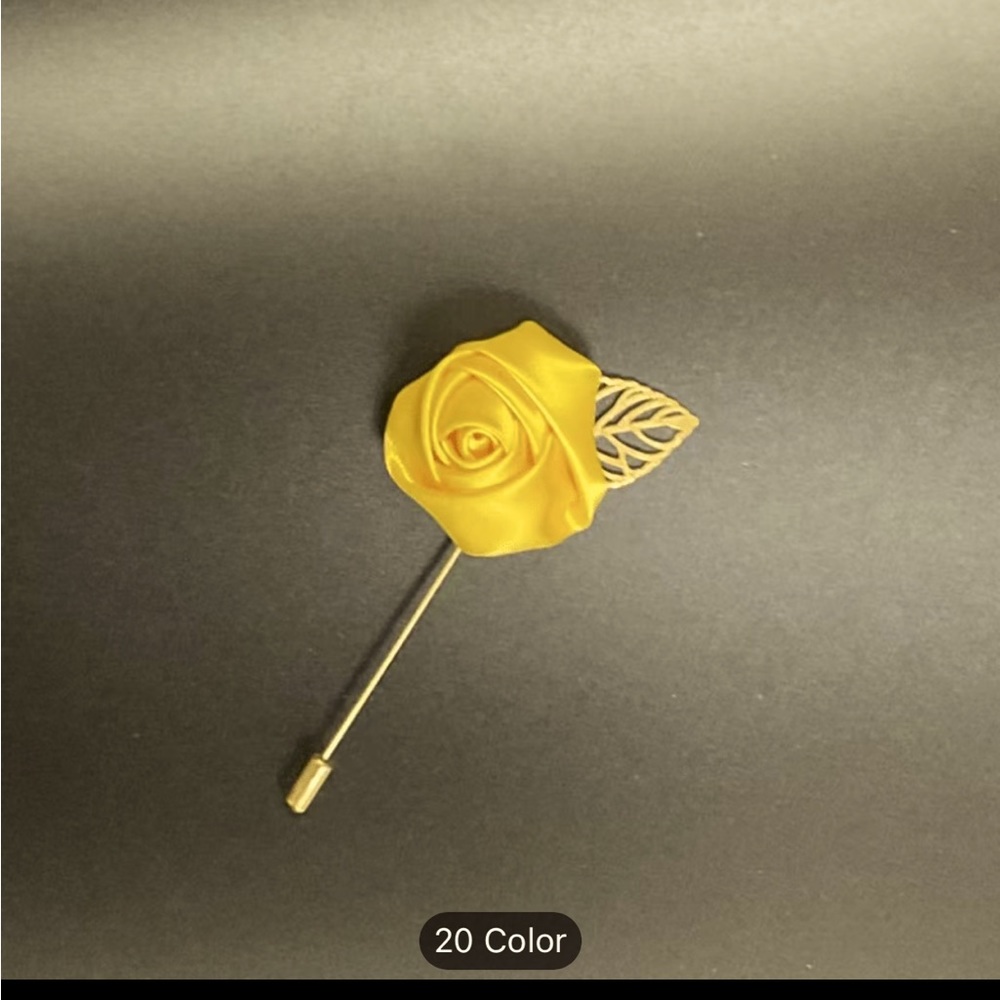 Yellow flower pin